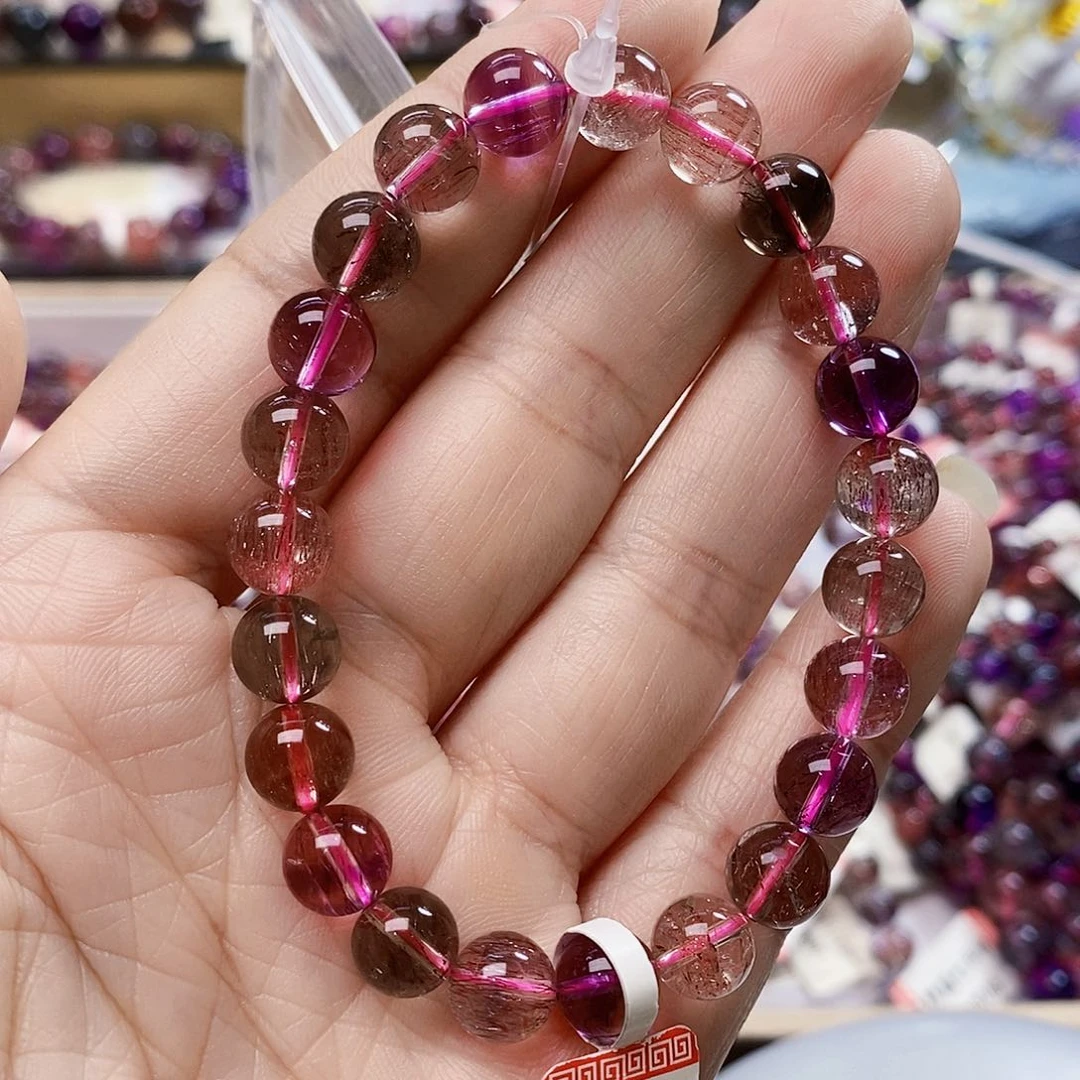 未镶嵌手链水晶8.3超七透C7044