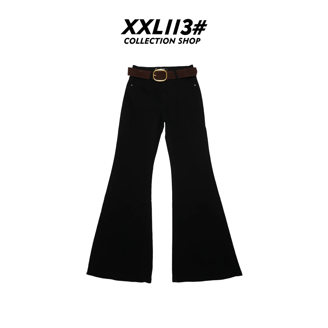 113* CENTRALIZED SHOP无弹喇叭裤高腰牛仔裤X5F09I6963