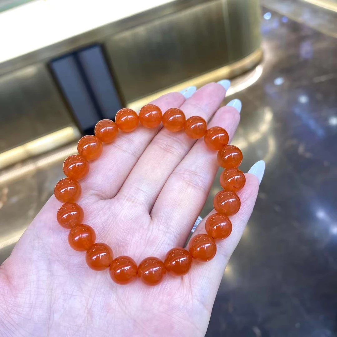 【小宝珠宝】22 T81915-南红单圈手串-9mm