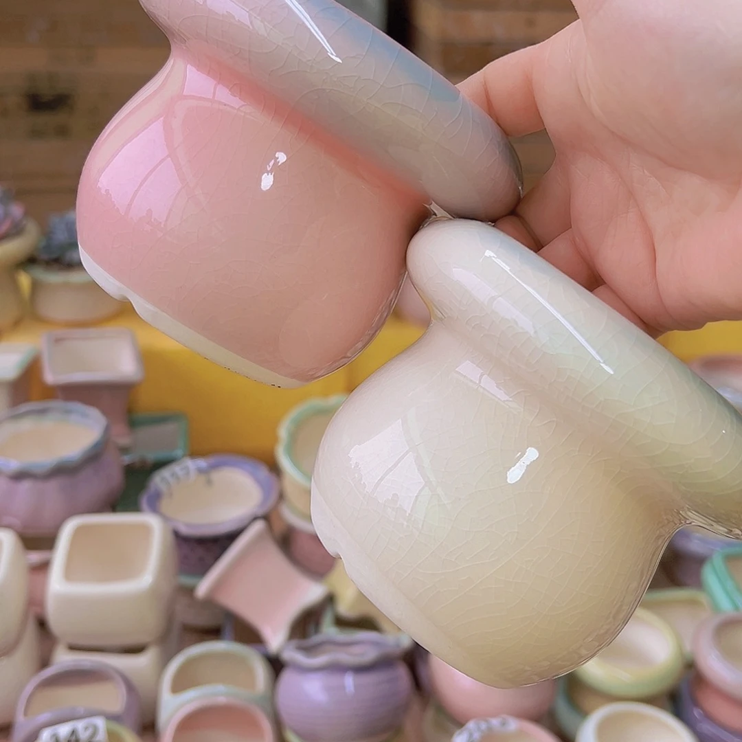 红陶陶瓷花盆当场满12包邮