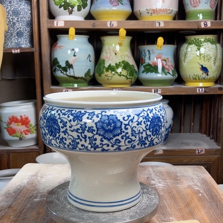 陶瓷口22青花子连新款新款陶瓷陶瓷