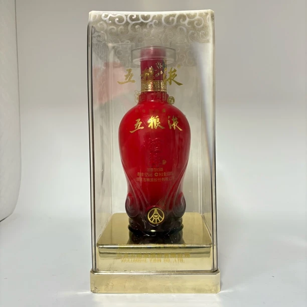 五粮液2011年盒子坏了五粮液酒神 红装亚克力 特殊版本52度500ml