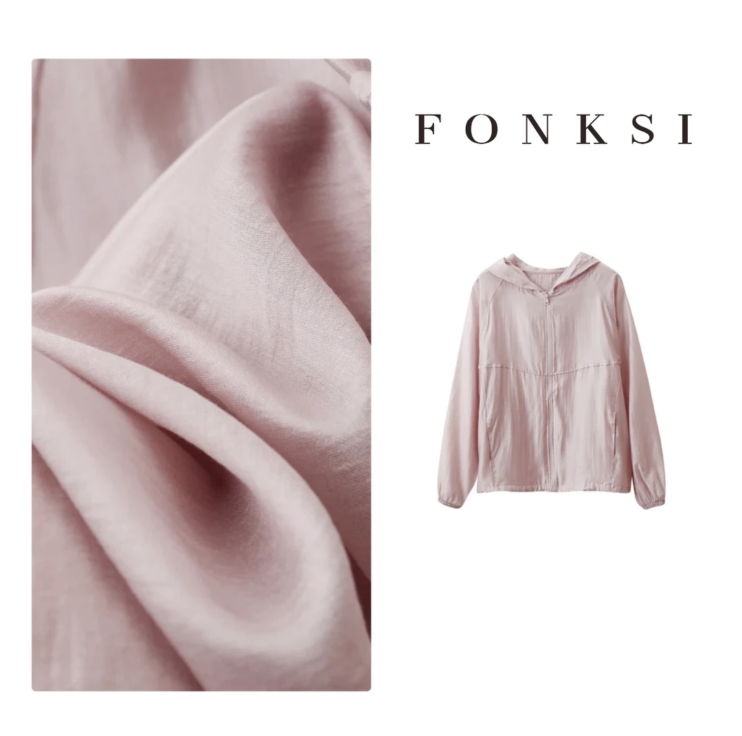 FONKSI 天丝云纱衣！ 琎口兰精莱赛尔/连帽防晒外套