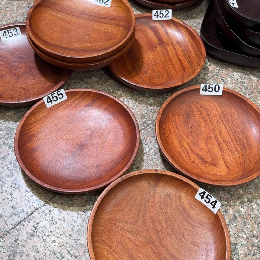 大果紫檀（缅甸花梨）花梨木果盆20.5-3.5