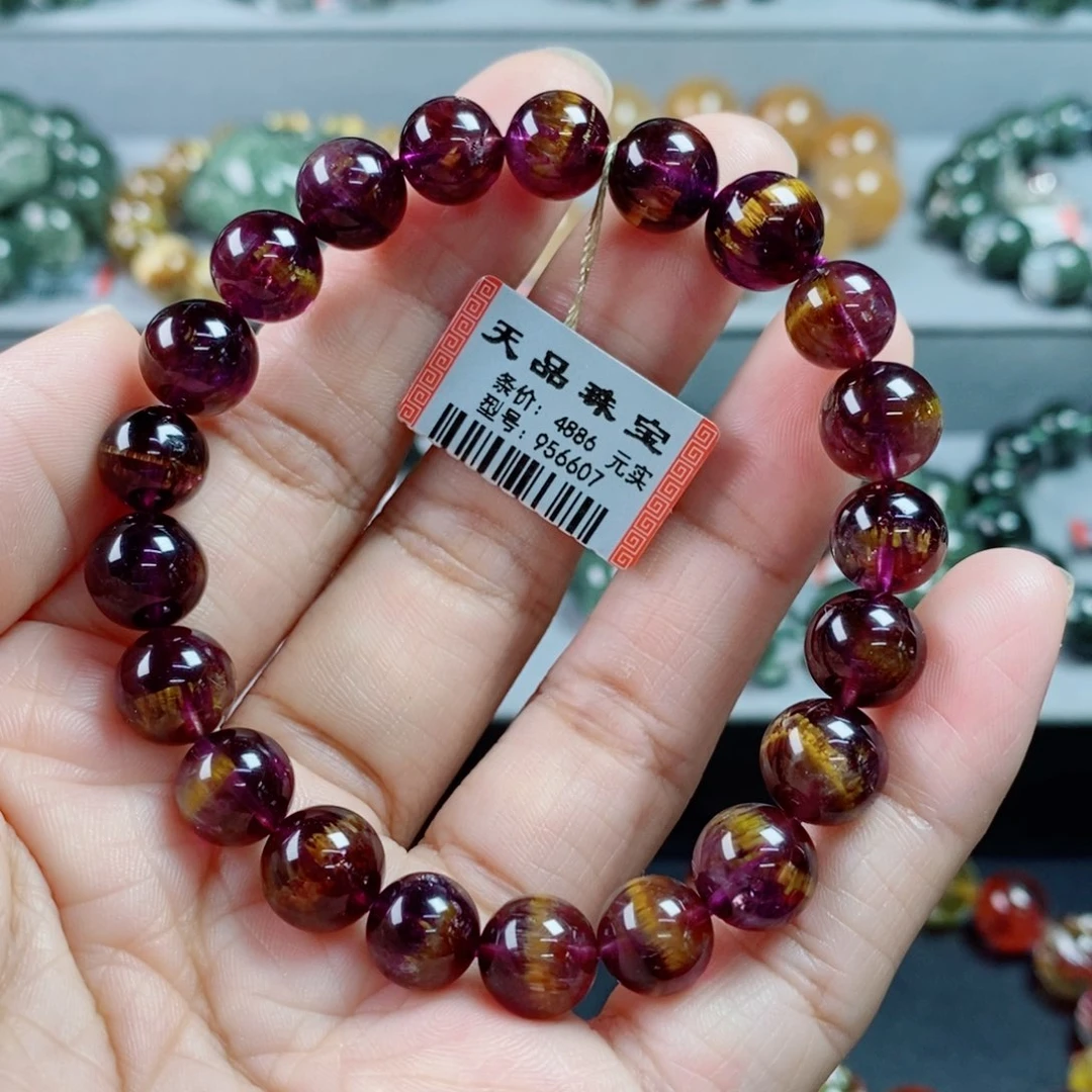 未镶嵌手链水晶紫钛手链956607