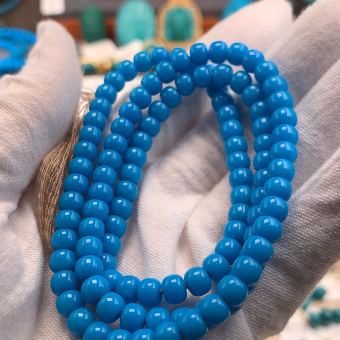 绿松石未镶嵌绿松石5mm