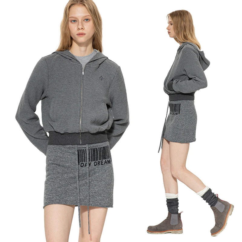 TROU NOIR黑洞 2024年秋冬新款包身裙羊毛针织半身裙女设计感小众