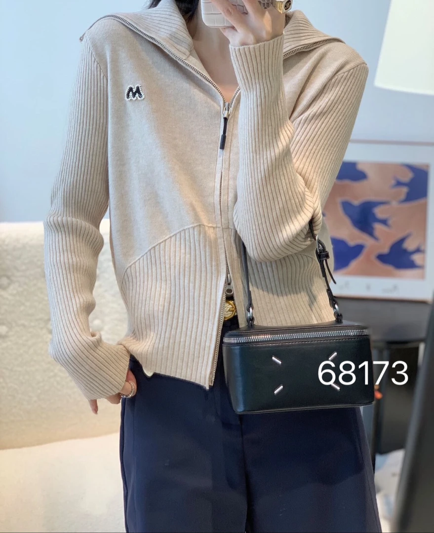 68173#M标毛衣针织衫女士秋季加厚网红长袖宽松百搭韩版毛衣