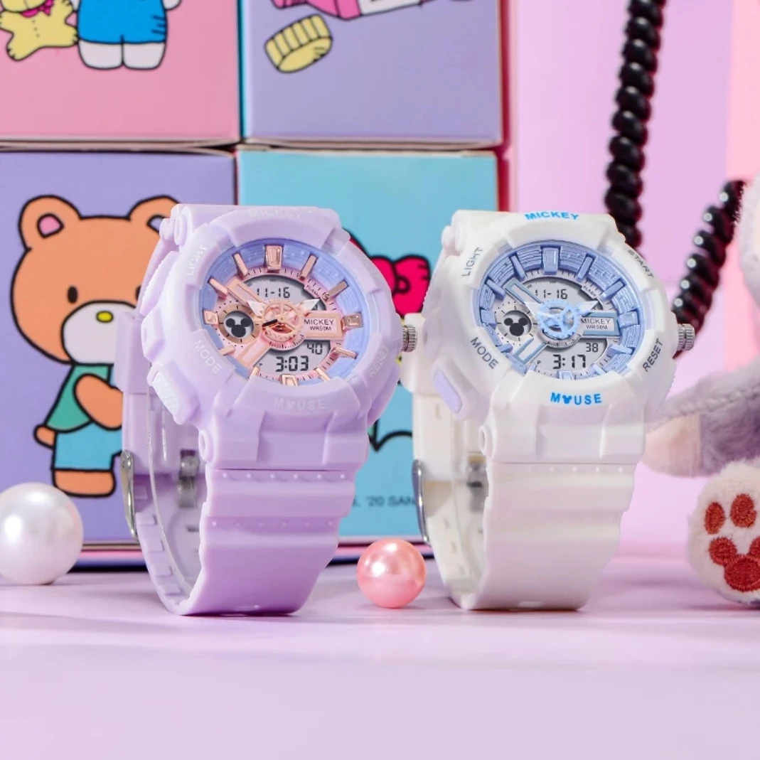 迪士尼机械手表独角兽潮流ins电子手表百搭手表初中生电子手表