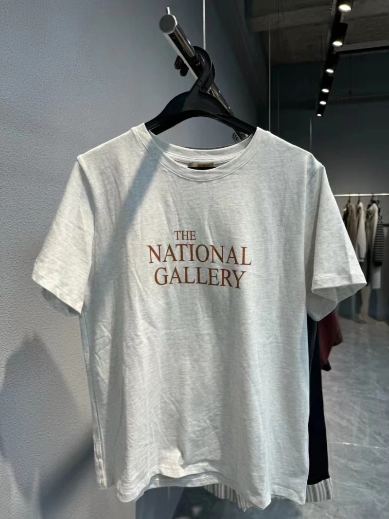 【GALLERY短袖】新款基础百搭时髦内搭外穿圆领套头短袖 ZRI23364T