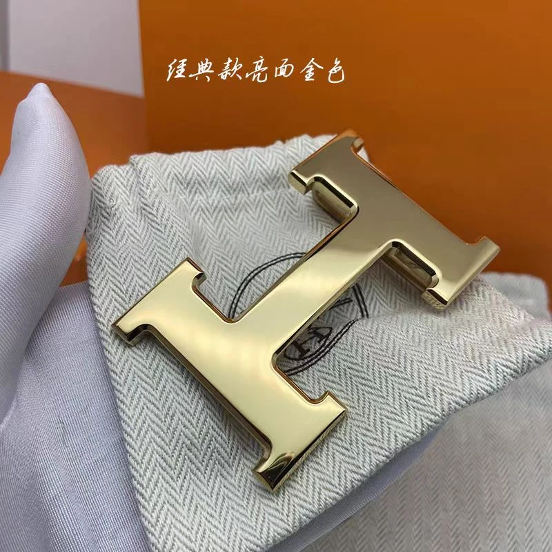 适用于H家爱马男仕皮带扣头工字扣高档腰带扣3.8/3.2/2.4cm宽配件