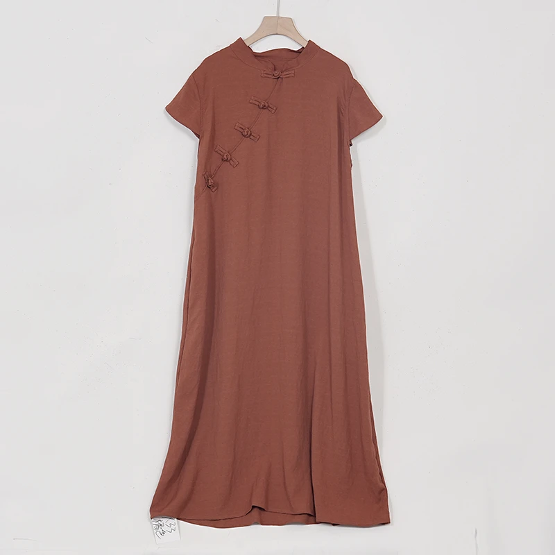 【蓉哥出品】旗袍盘扣连衣裙X33