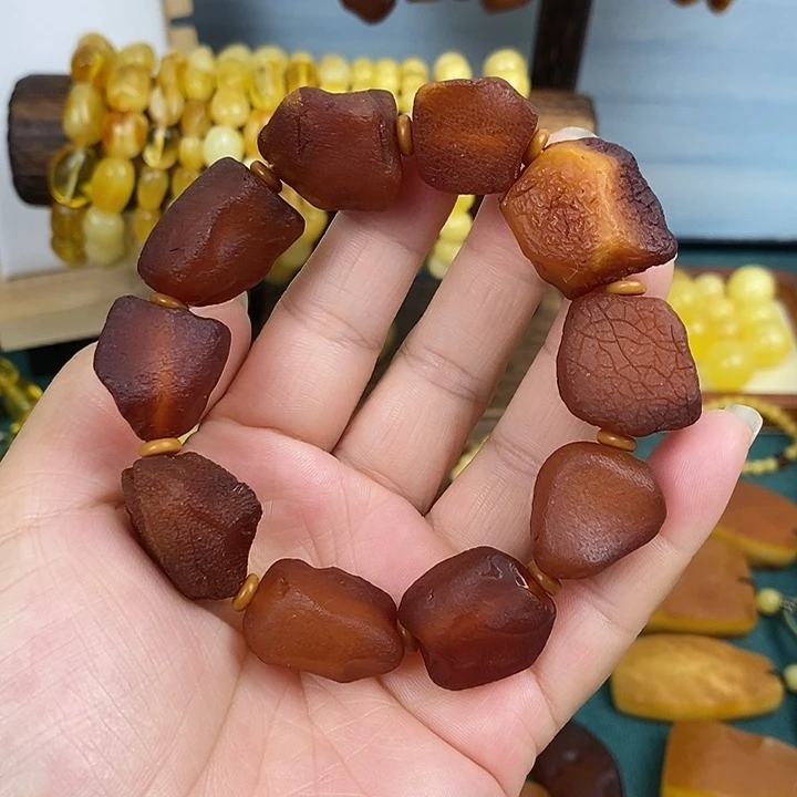 裸石蜜蜡未镶嵌手串