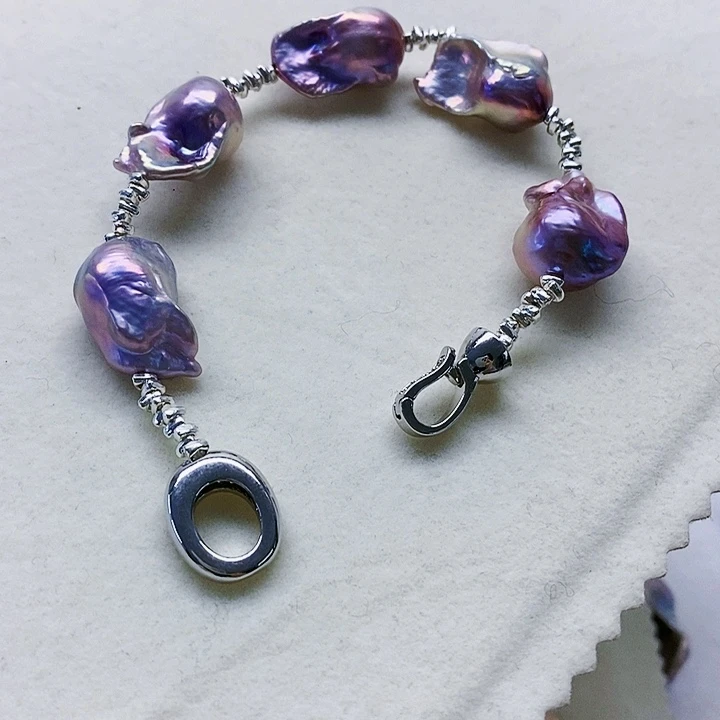 颈饰银S925镶嵌淡水珍珠