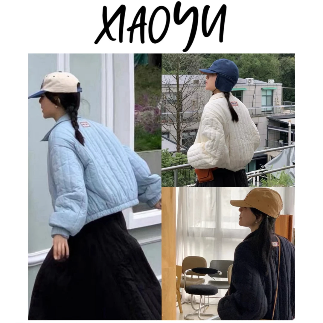 【鸡蛋翻领】韩风eg珩棉翻领夹克外套百搭显瘦保暖棉服夹棉女