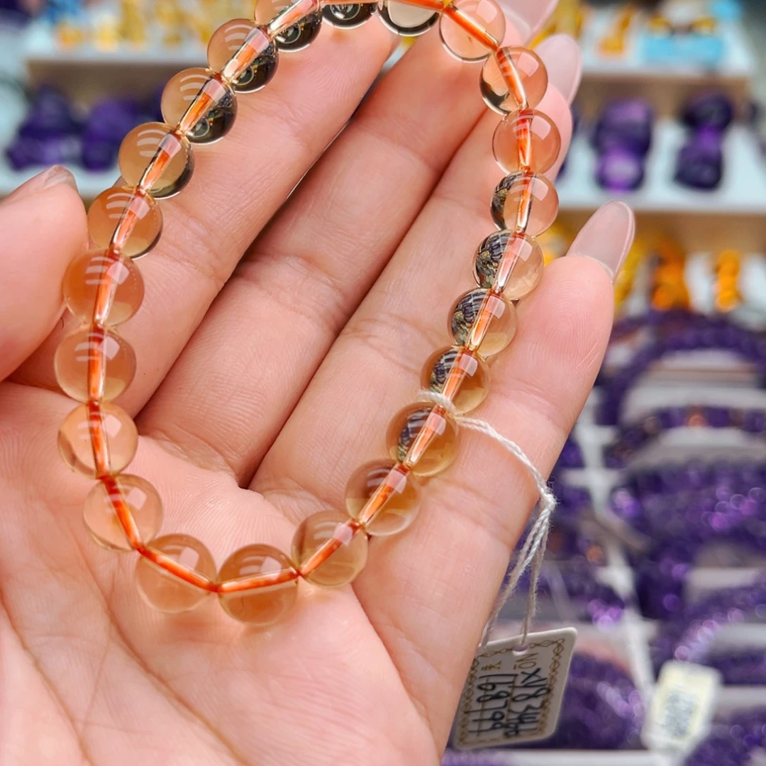 @***e未镶嵌水晶手串天然保真