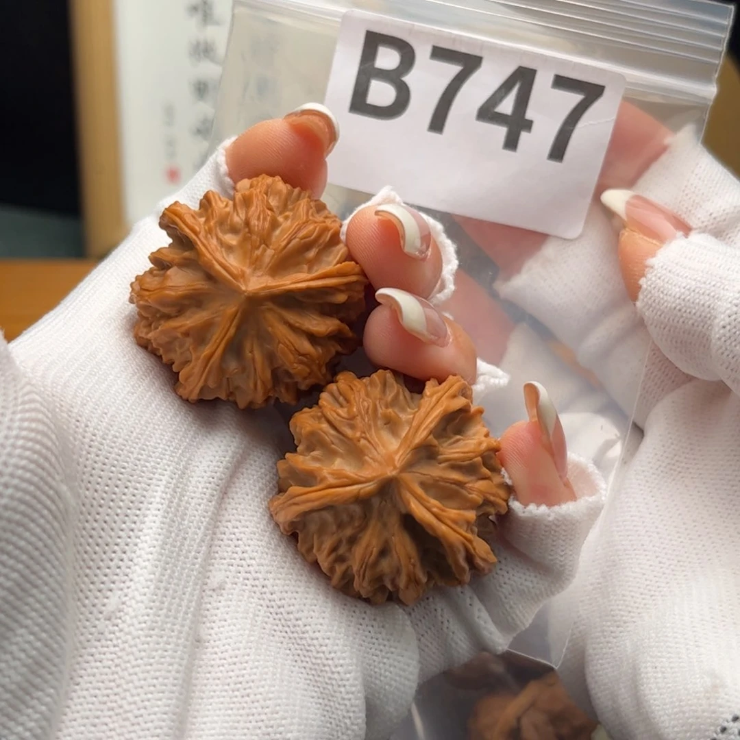 文玩核桃把件37岐山三棱b 747