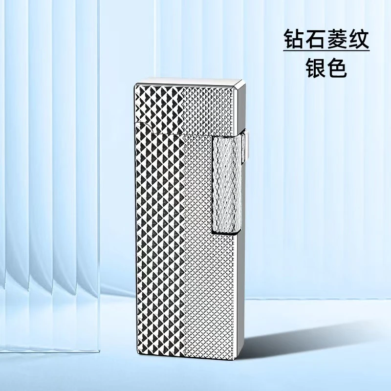 镀银巴黎钉双火窄机侧滑汽机潮流打火机个性