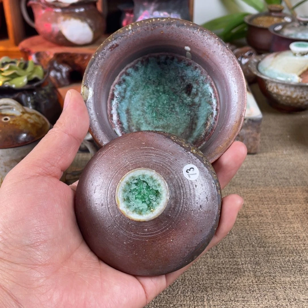 73柴烧金珍珠。  容量120