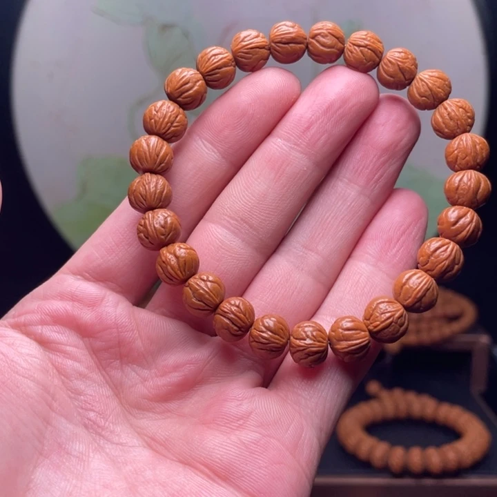 手串桃核10玉龙脊手串