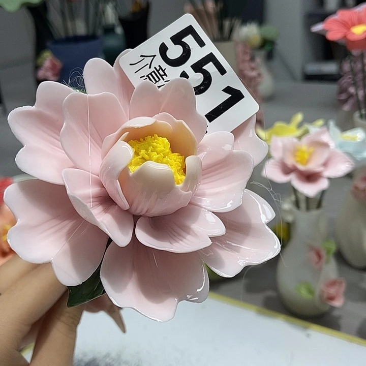 陶瓷纯手工捏花设计