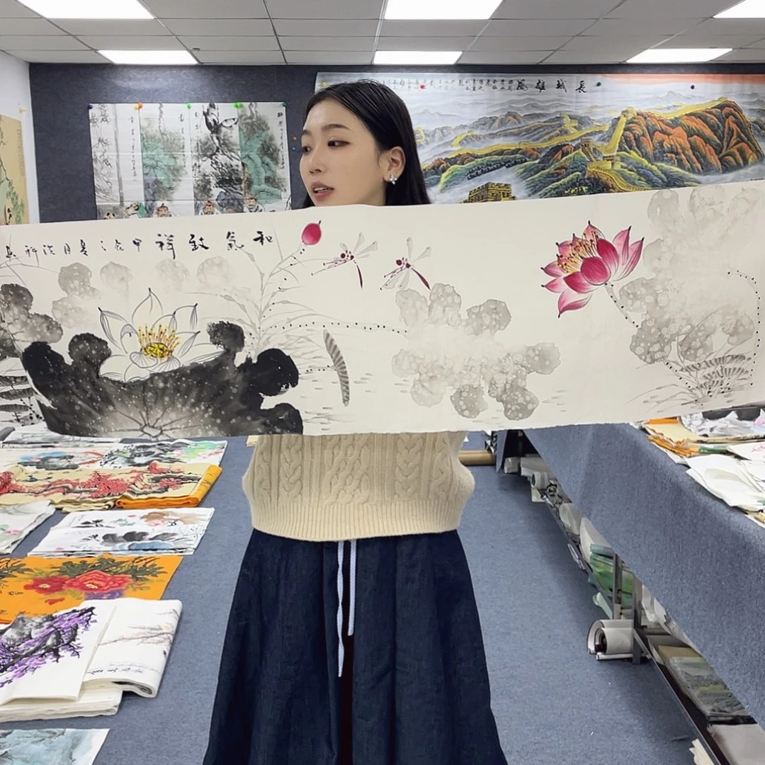 国画作品小姐姐放漏…