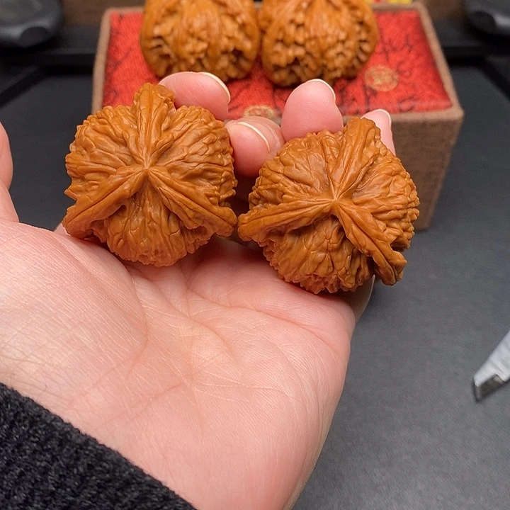 踏***实把件文玩核桃白奔