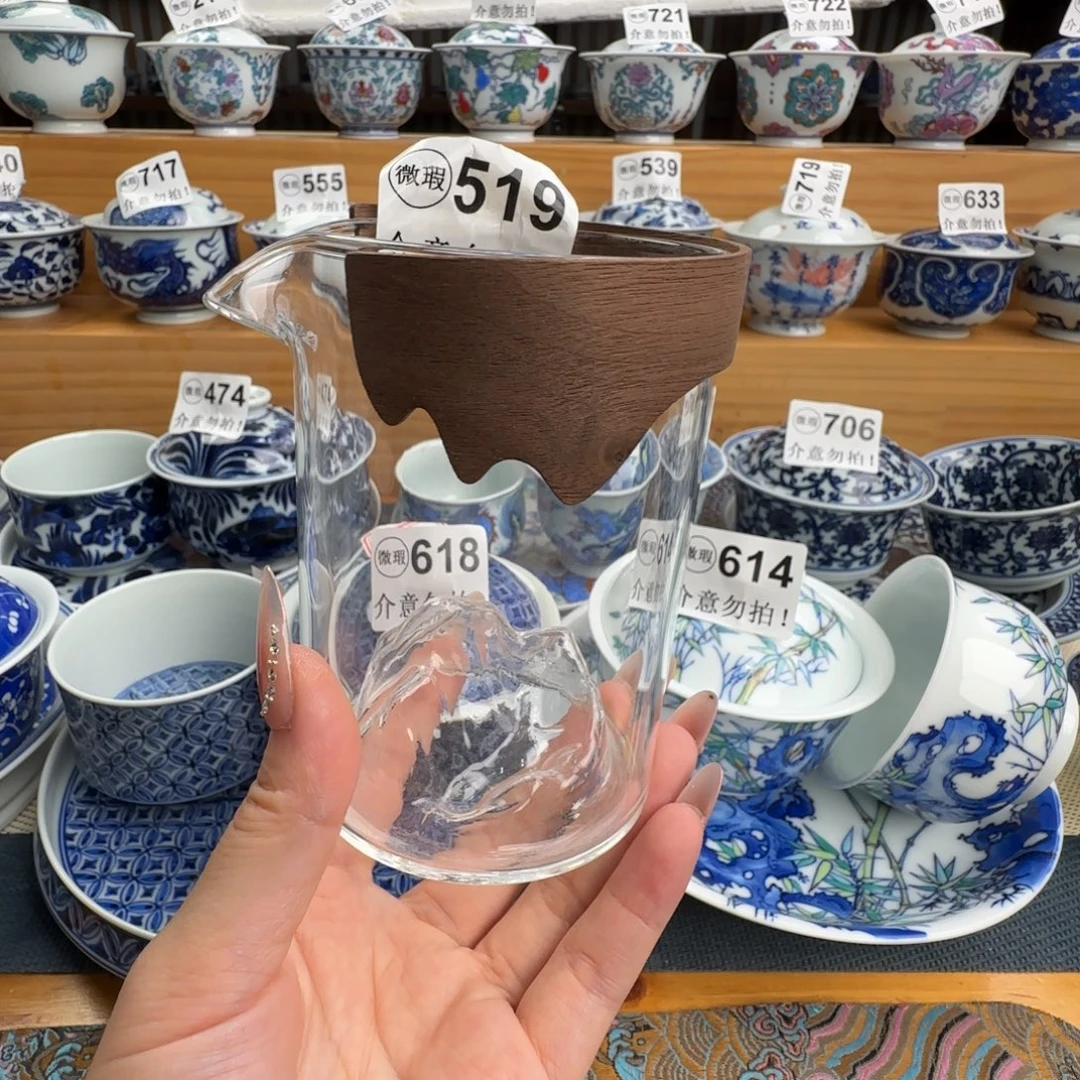 微瑕景德镇盖碗杯子
