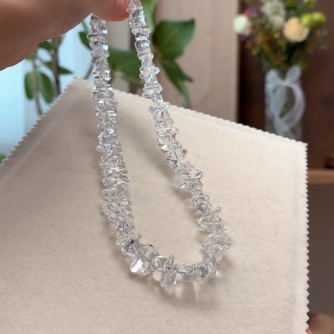 水晶颈饰银S925镶嵌设计款