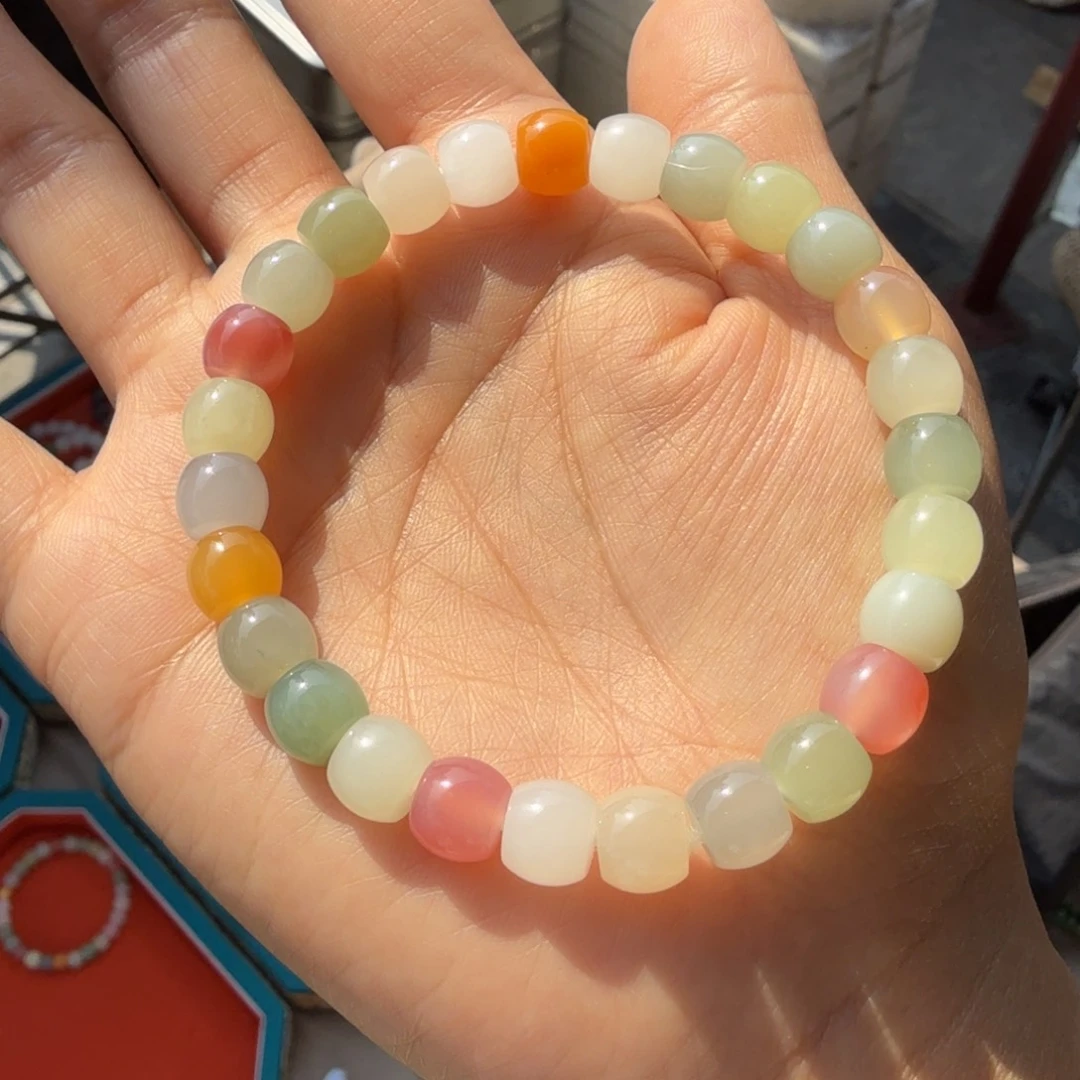 和田玉未镶嵌颈饰多宝手串姜多样性拍一发一