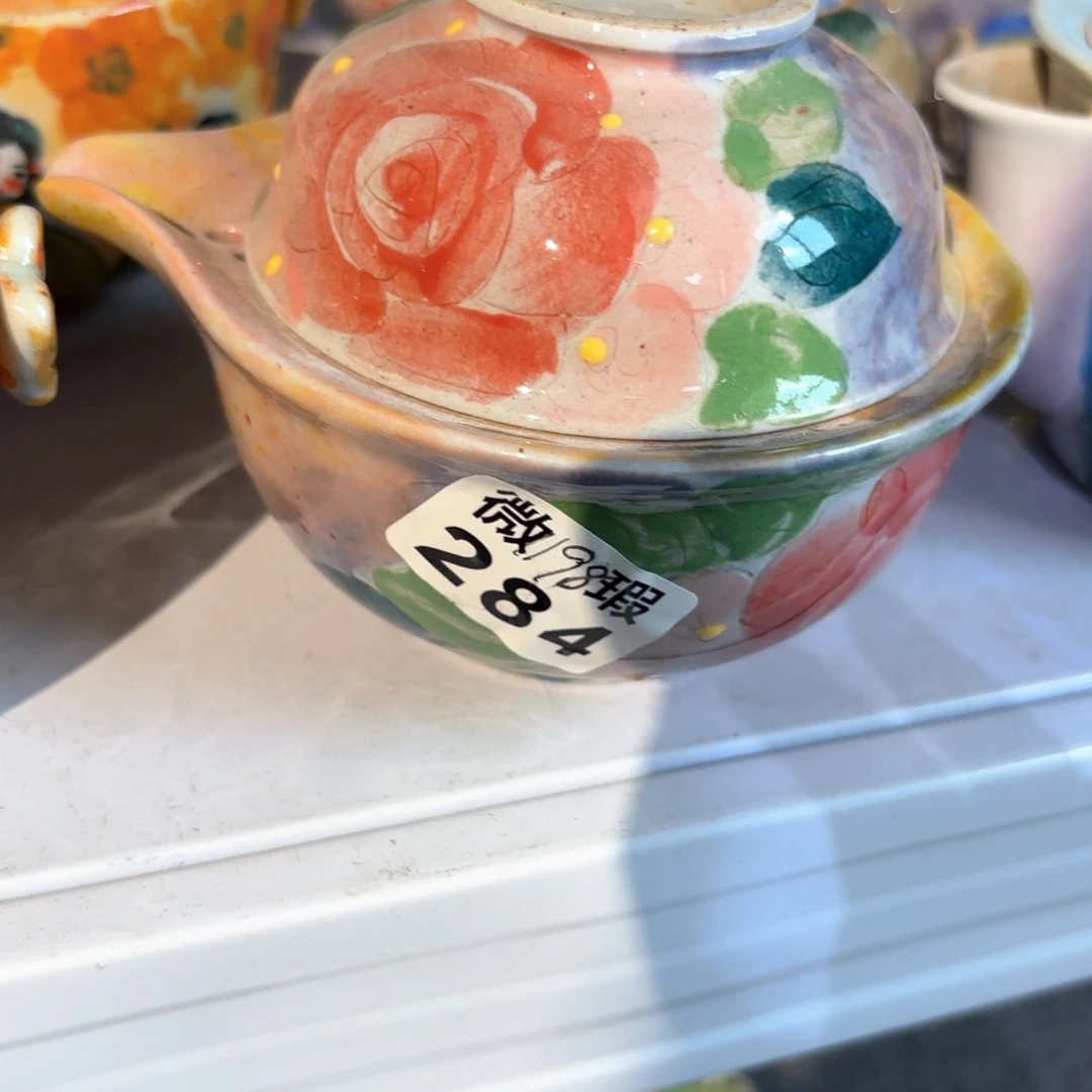 卷**王景德镇手绘高温釉下彩陶瓷茶具