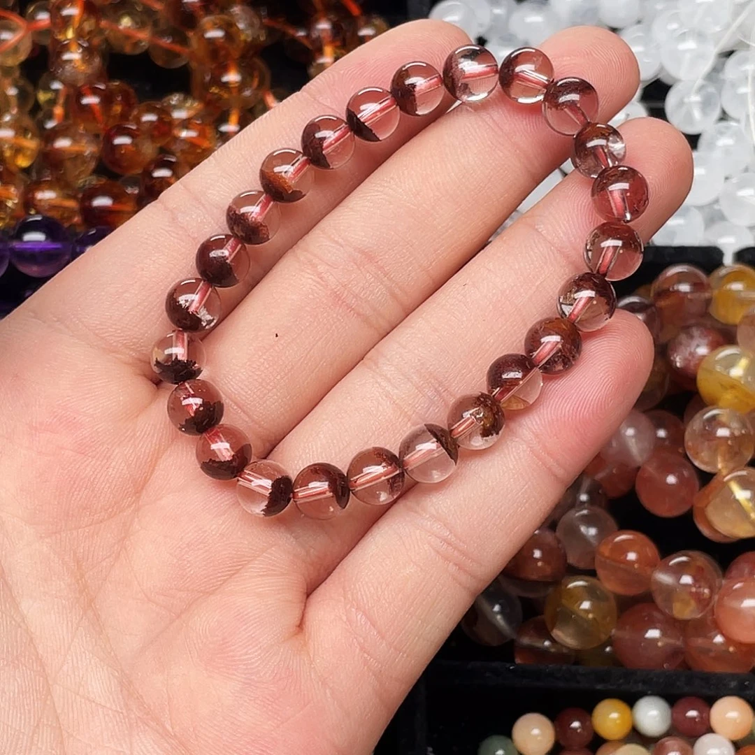 未镶嵌手链水晶红幽灵7.7