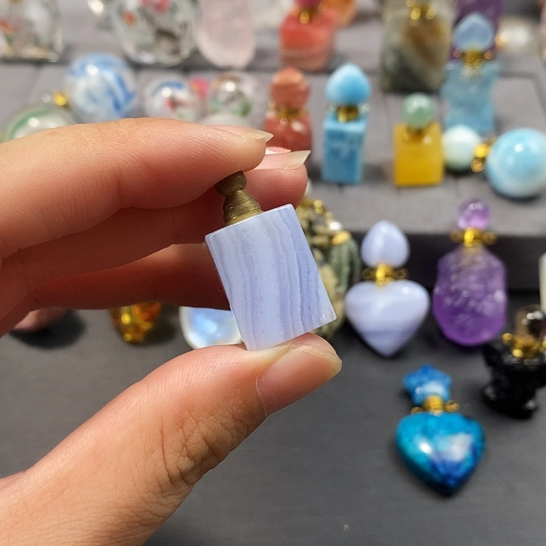 合金查罗石珠宝半成品香水瓶