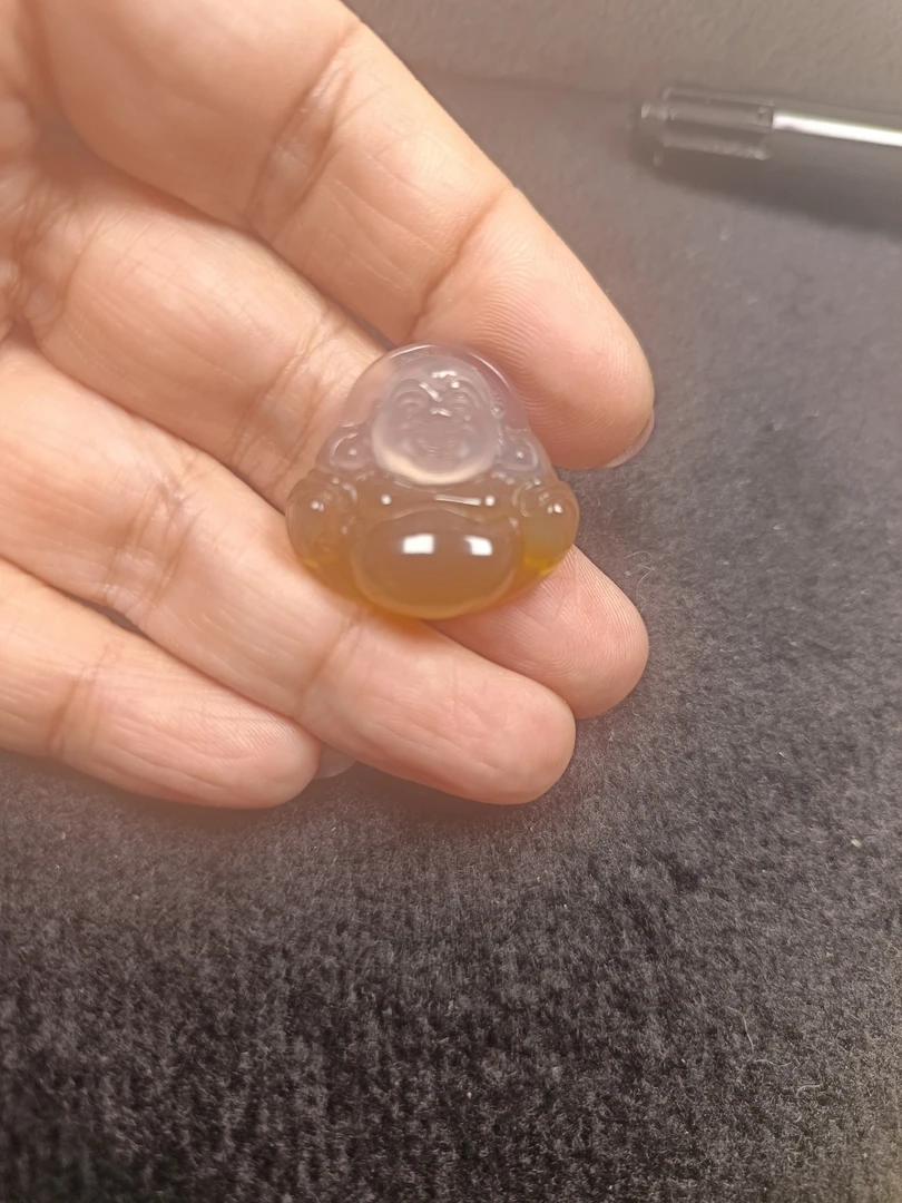 天然玛瑙佛公吊坠