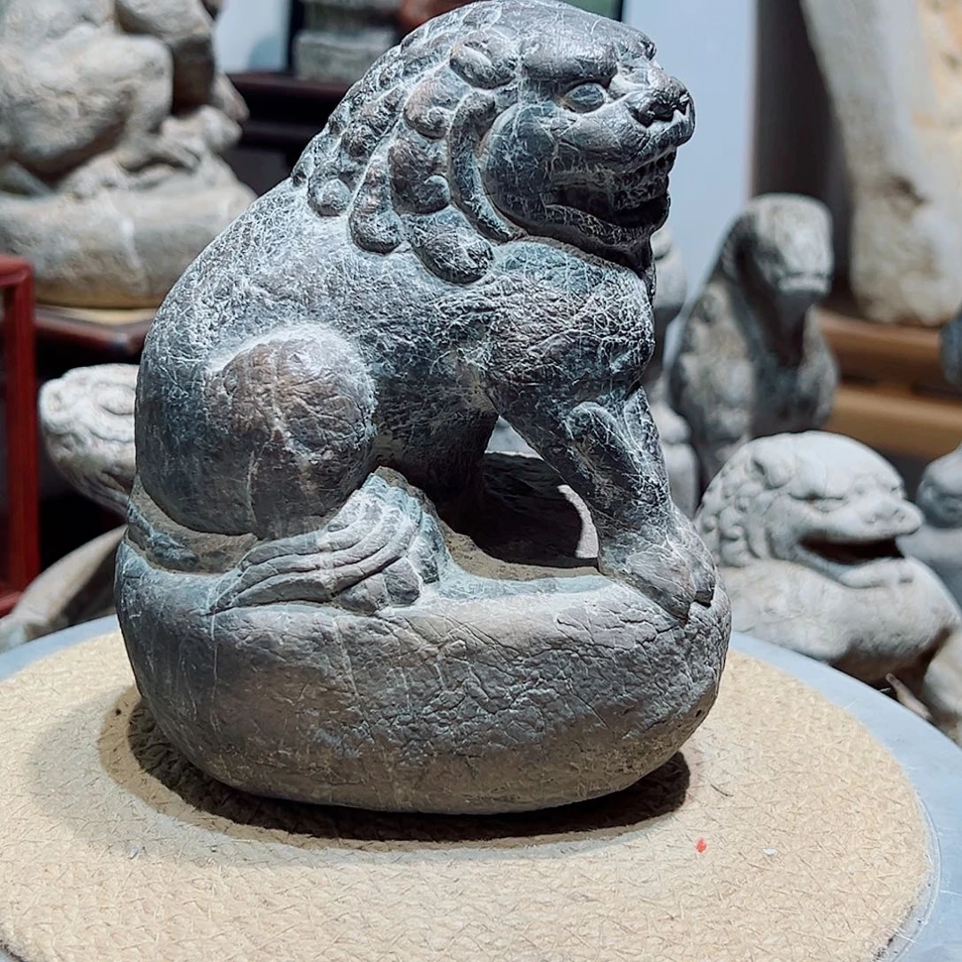 石材青石石雕摆件精品