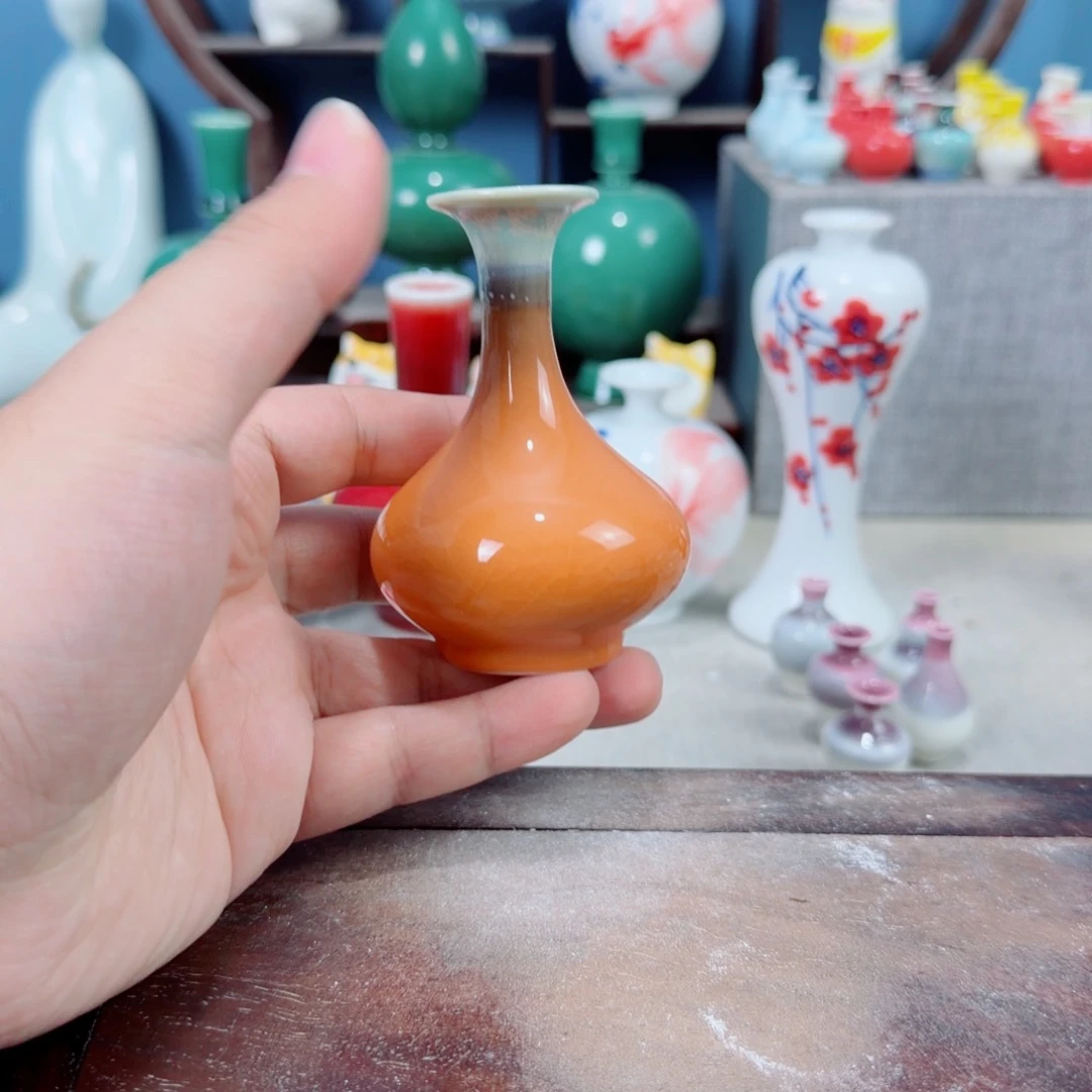 陶瓷手工小花器摆件