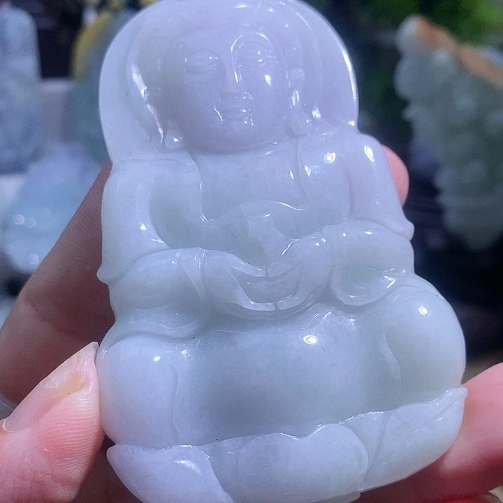 【闪购商品】翡翠挂件未镶嵌观音
