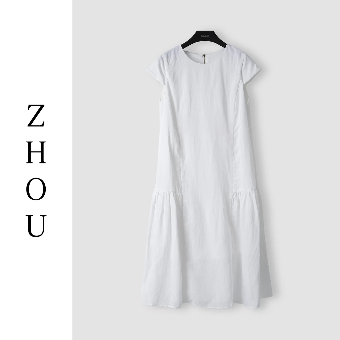（周哥甄选）白色连衣裙-22068