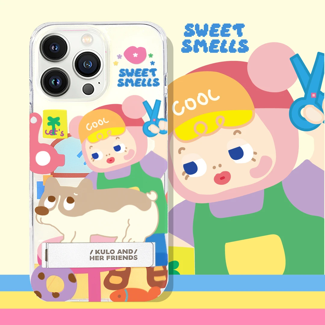 PaPaPa制造局 [kulo狗狗理发师]插画隐藏支架苹果17promax手机壳