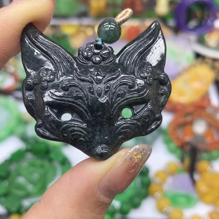 翡翠未镶嵌颈饰项链7