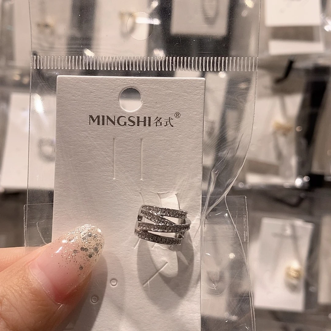 铜合金925银四层耳骨夹