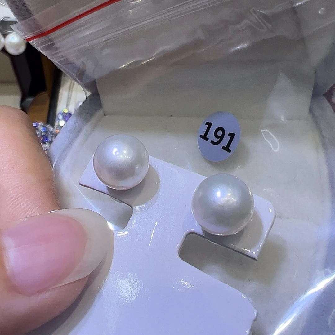 银S925镶嵌耳饰淡水珍珠