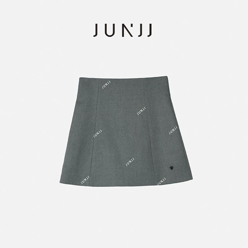 【高腰裙】早秋高级感通勤法式短裙短款百搭灰色简约休闲短裙女