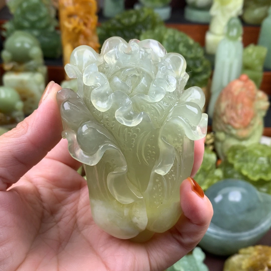 岫玉未镶嵌手把件