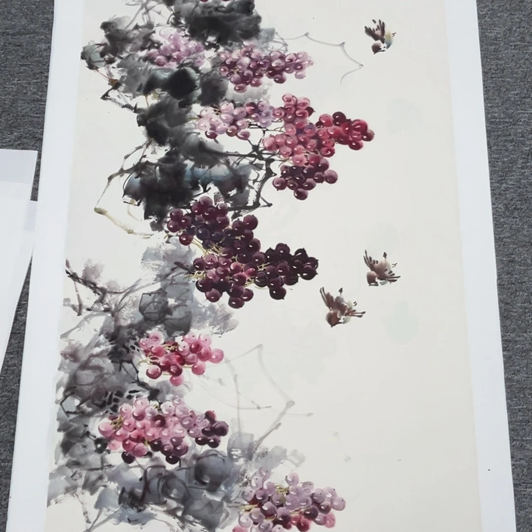 国画绘画作品多次