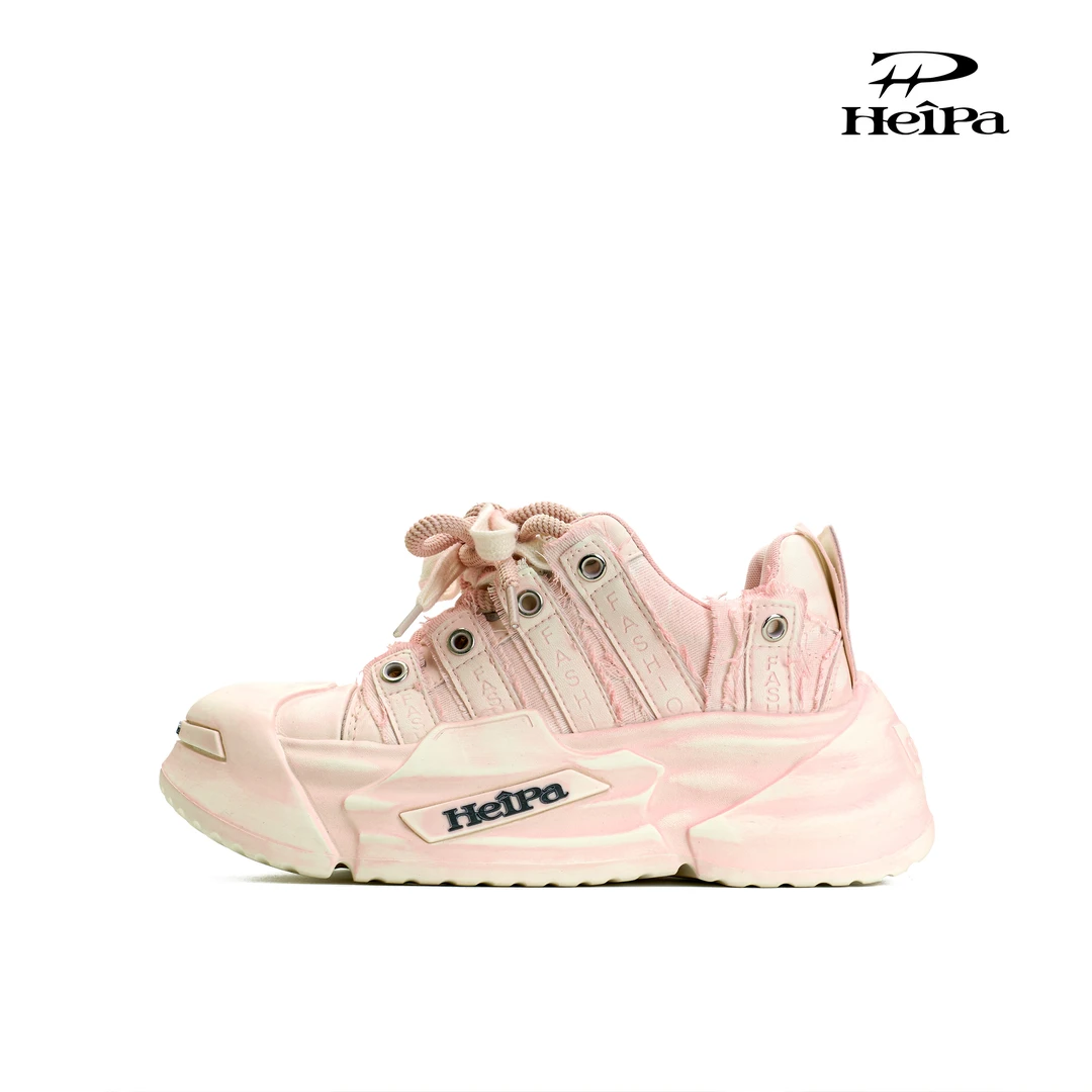 【HeiPa】安暖春夏女款爆款2025小众多巴胺百搭轻奢透气老爹鞋CEH04