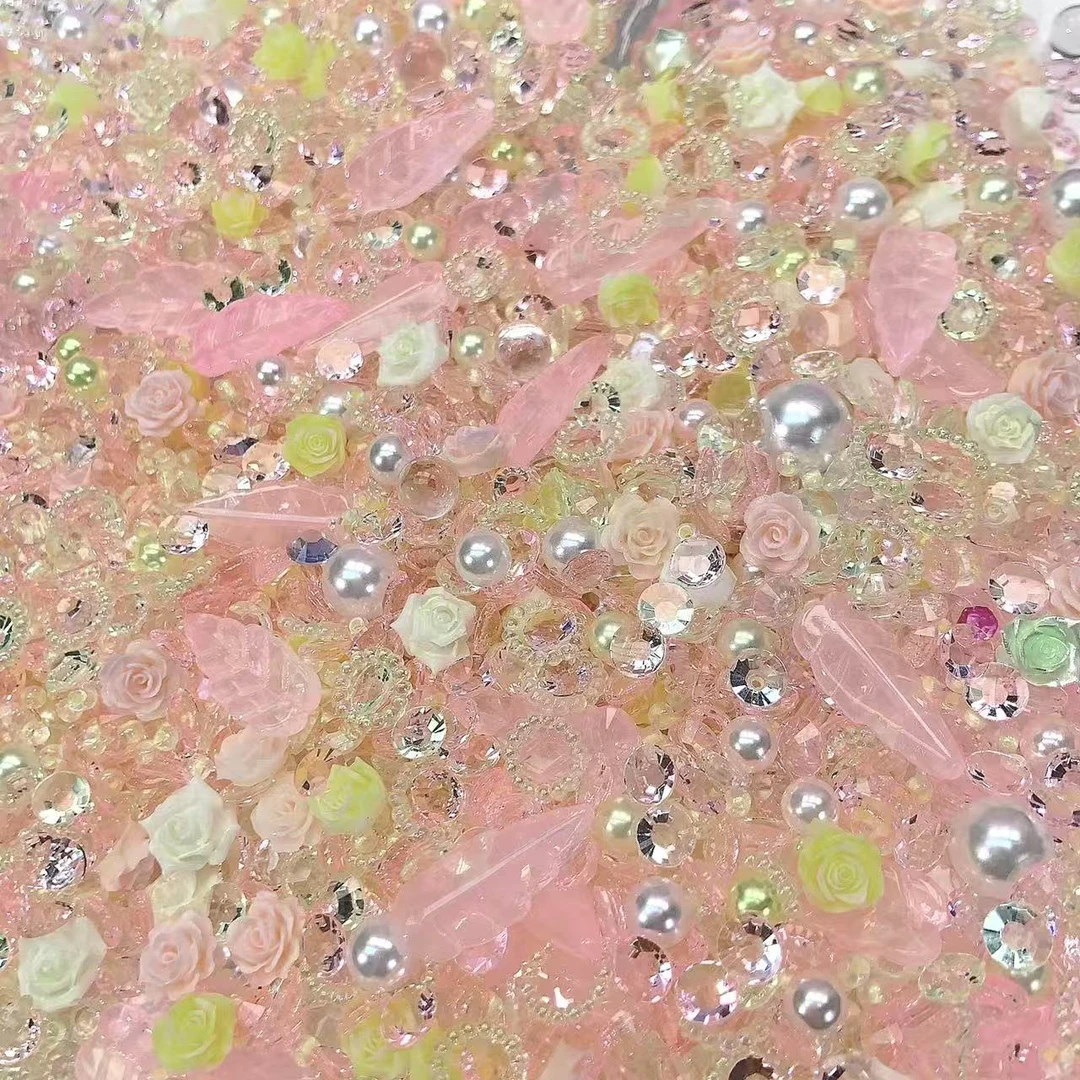 【蜜桃半夏】仙仙钻钻珍珠花花！！美甲手工DIY配饰！！