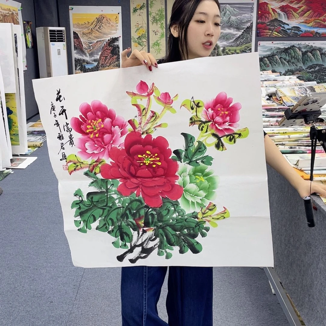 国画作品小姐姐放漏…