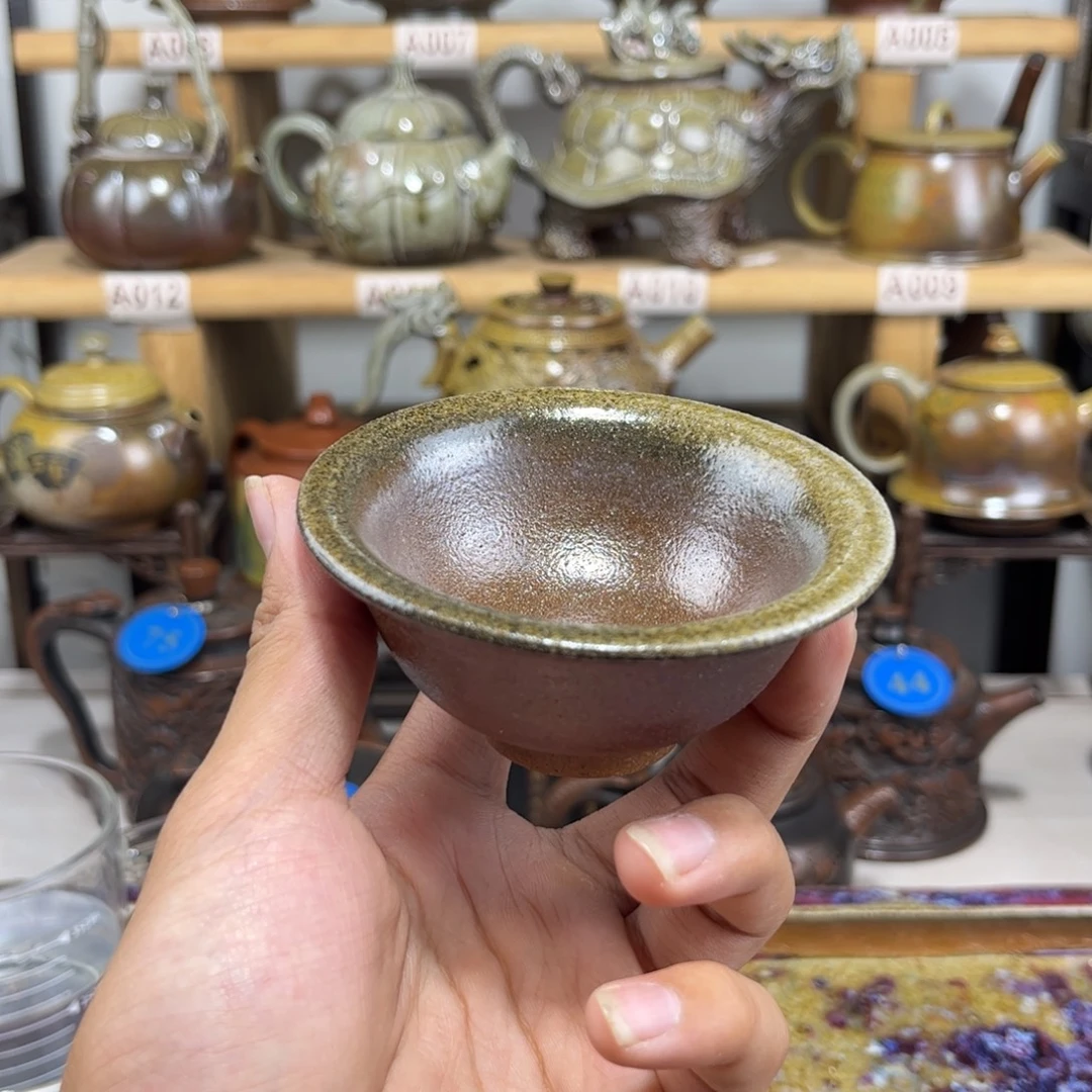 建水紫陶柴烧主人杯，开播福利款