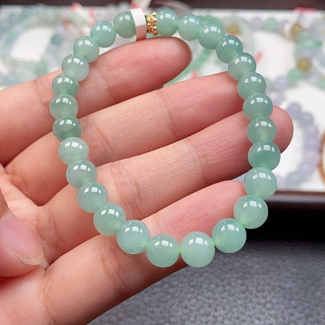 翡翠未镶嵌手链卡7